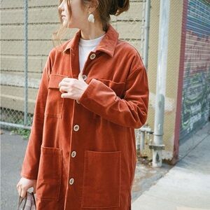 Paloma Wool Velvet Malina Jacket in Wine Rust color